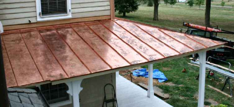 COPPER STANDING SEAM DETAILS