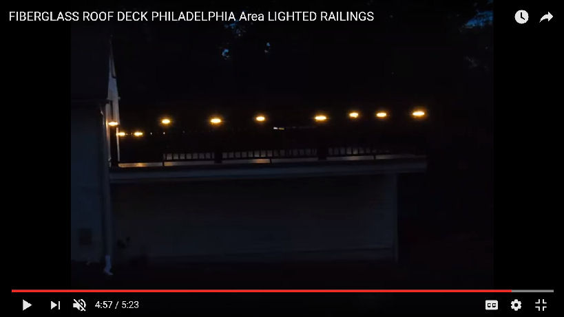 lighted deck railing