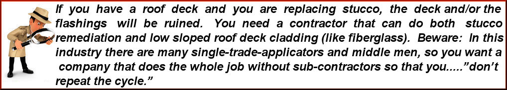 Philadelphia roof deck & Stucco remediation