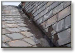 Valley that has been "Mucked" with Roof Cement PA