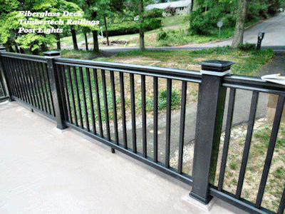 railings on fiberglass decks