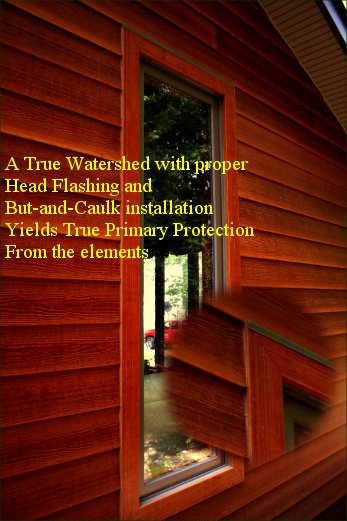 proper siding with true water shed