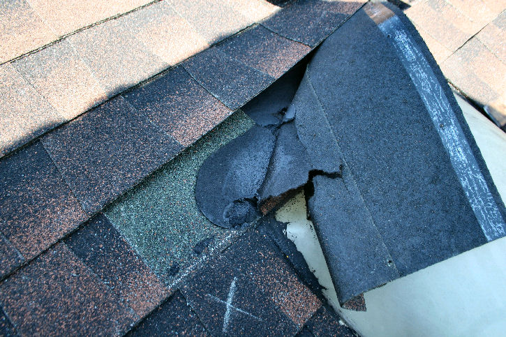 skylight roof cemented - mucked