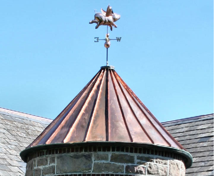 copper standing seam roofing