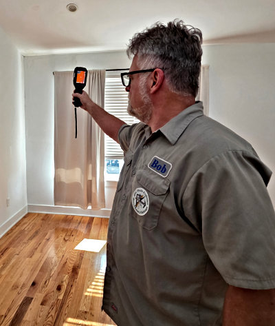 Infrared thermal imaging to detect hidden moisture pathways