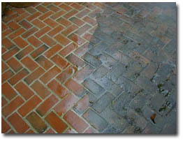 power wash brick